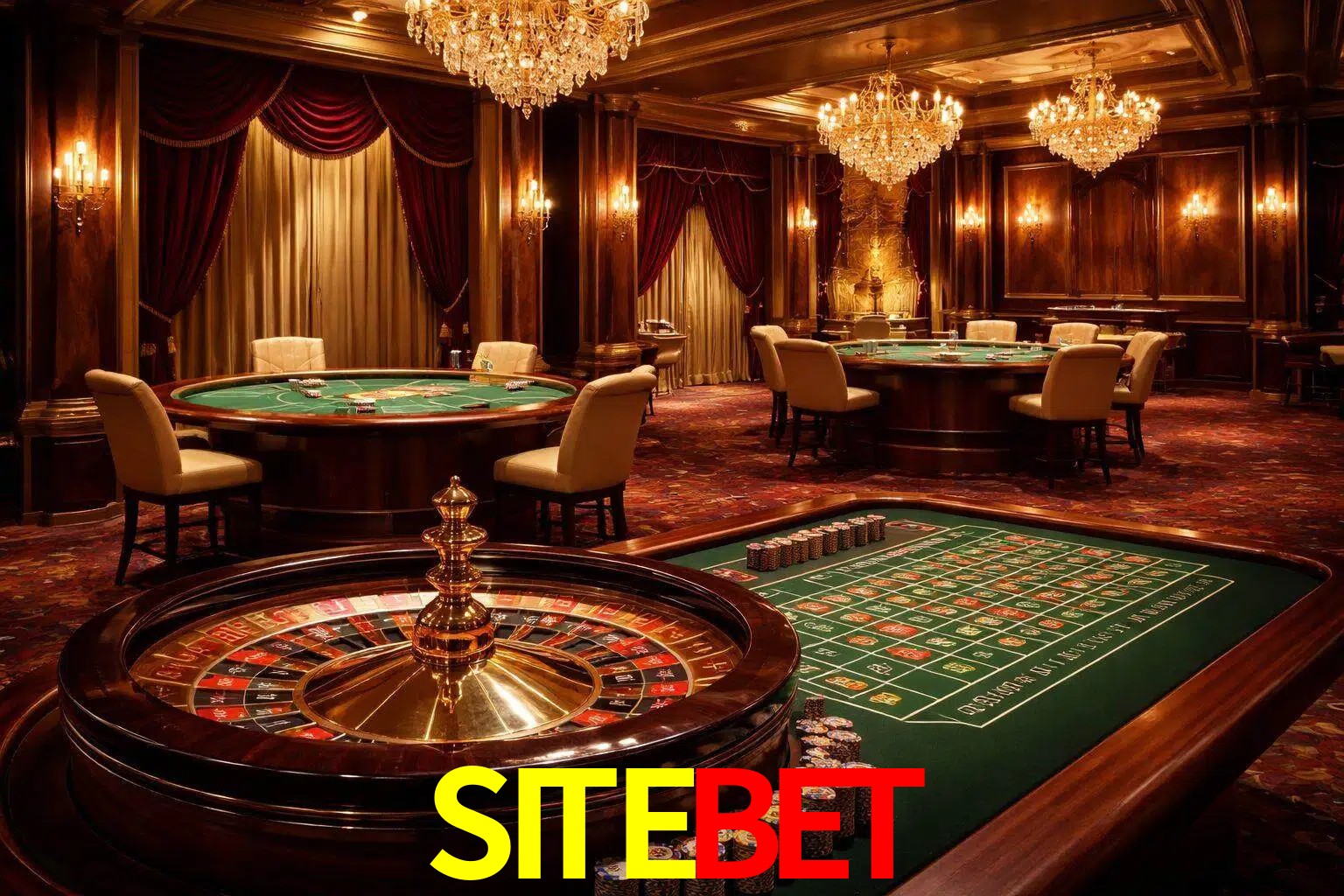 Una escena premium de mesa de casino en vivo con cartas, elementos de ruleta y un ambiente pulido de estudio de transmisión.
