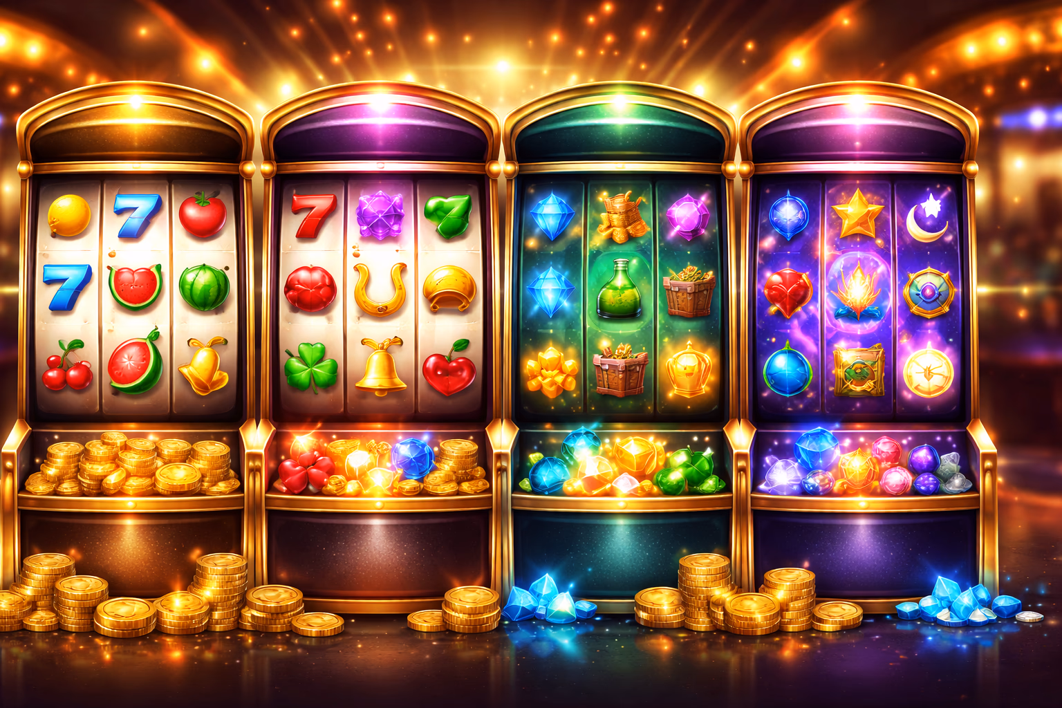 Tragamonedas destacadas y categorías de carretes SITEBET